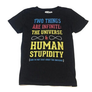 WS141 Human Funny Stupidity T Shirt 2XL